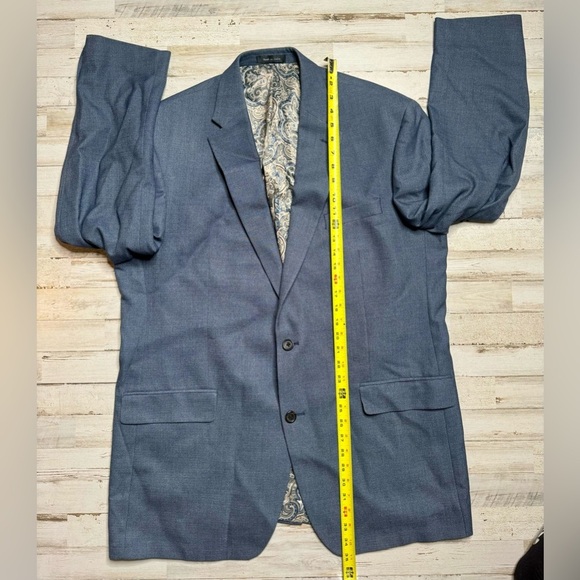Lauren Ralph Lauren Blazer Jacket Men's 48L Blue Classic Liner Paisley Pattern - Picture 5 of 11